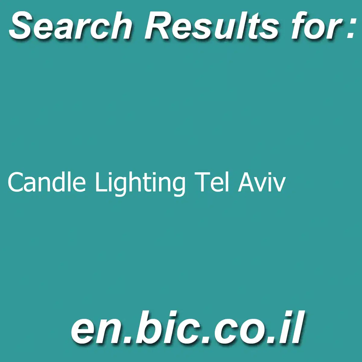 Candle Lighting Tel Aviv
